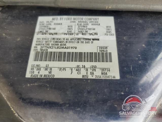 3FTNX21L82MA01970 2002 FORD F250 photo no. 13