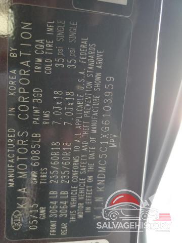 KNDMC5C1XG6103959 2016 KIA All Models photo no. 13