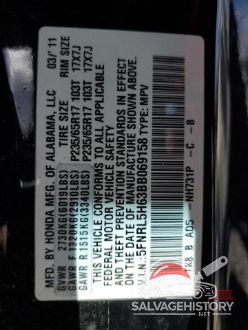 5FNRL5H63BB069158 2011 HONDA All Models photo no. 13