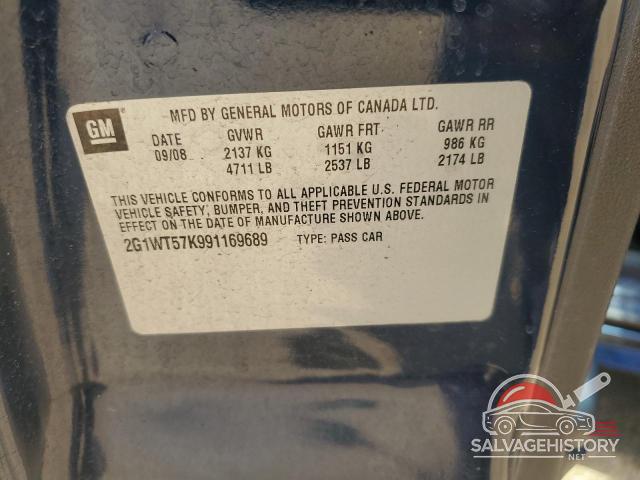 2G1WT57K991169689 2009 CHEVROLET IMPALA photo no. 12