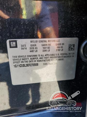 1G11C5SL3EF279568 2014 CHEVROLET MALIBU photo no. 12