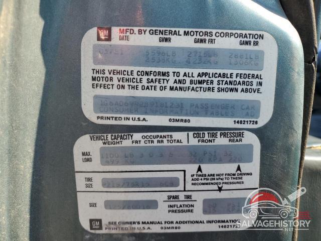 1G6AD6992B9181231 1981 CADILLAC DEVILLE photo no. 12