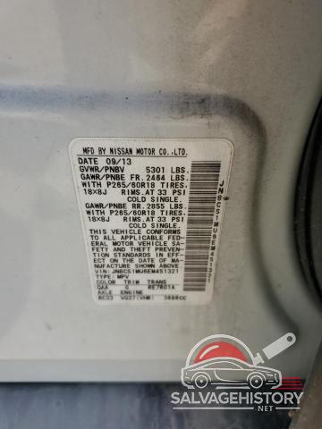 JN8CS1MU6EM451321 2014 INFINITI Q70 photo no. 13
