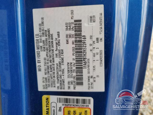 1FA6P8TH2H5239169 2017 FORD ALL Models photo no. 13