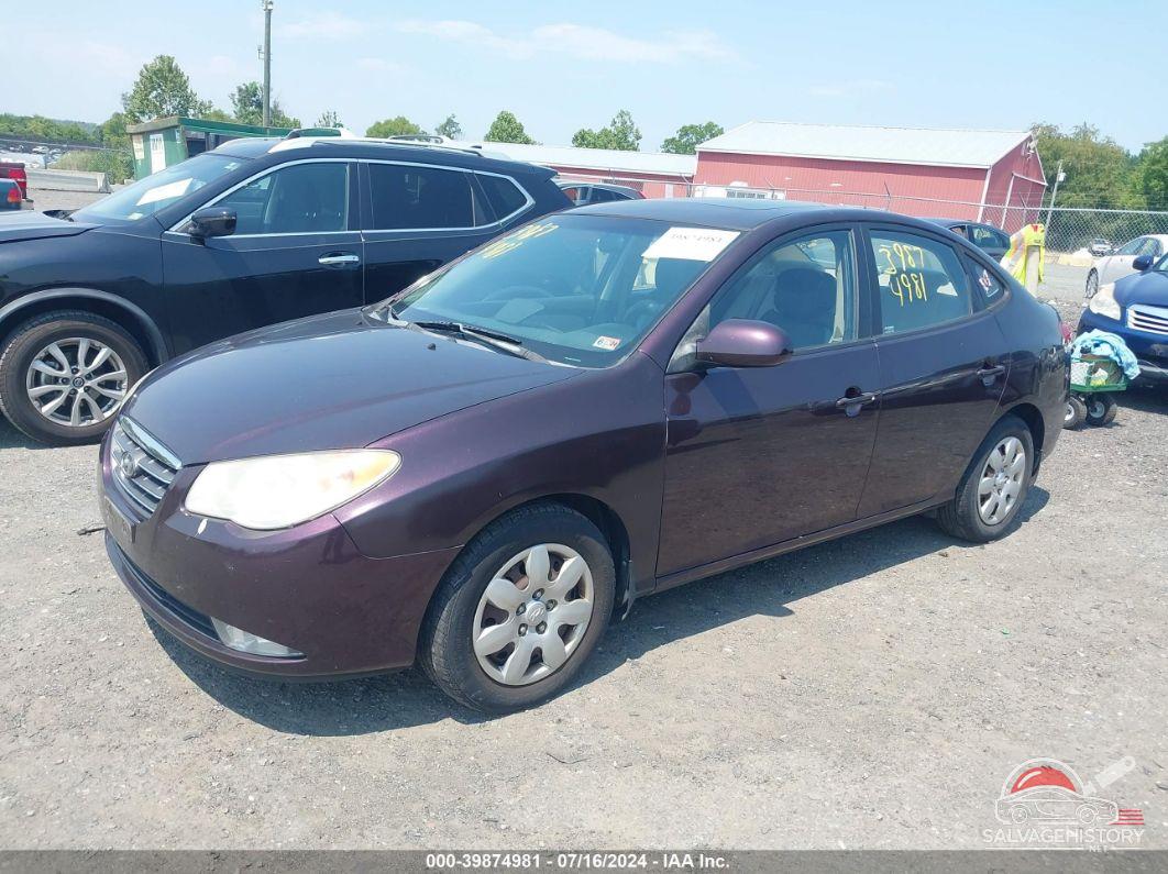 KMHDU46D68U549581 2008 HYUNDAI ELANTRA photo no. 2