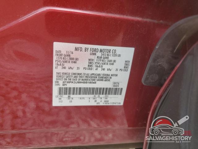 2FMPK3J99HBB18545 2017 FORD EDGE photo no. 14