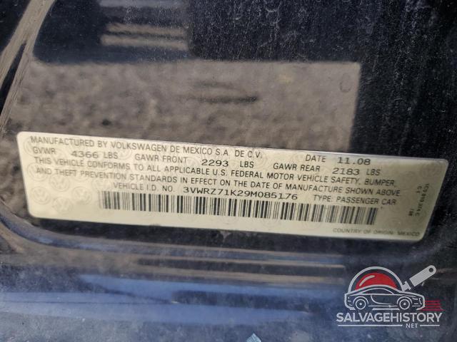 3VWRZ71K29M085176 2009 VOLKSWAGEN JETTA photo no. 12