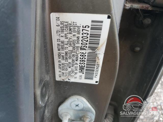 JHMES95664S020375 2004 HONDA CIVIC photo no. 12