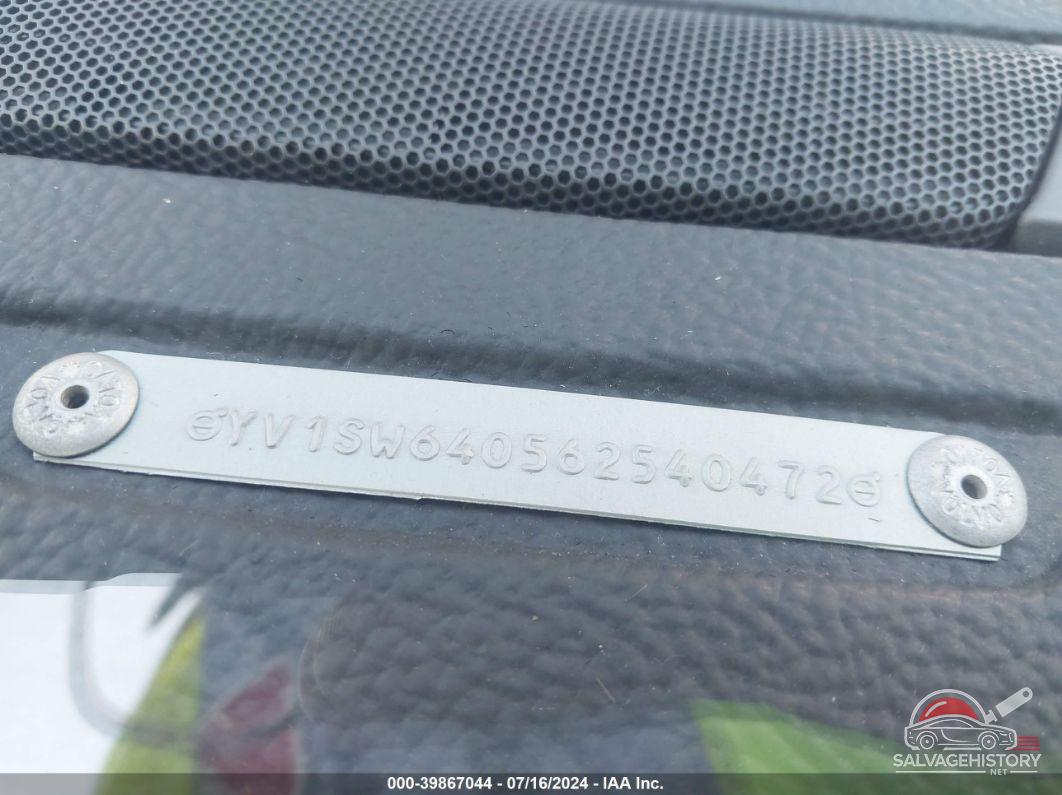 YV1SW640562540472 2006 VOLVO V70 photo no. 9