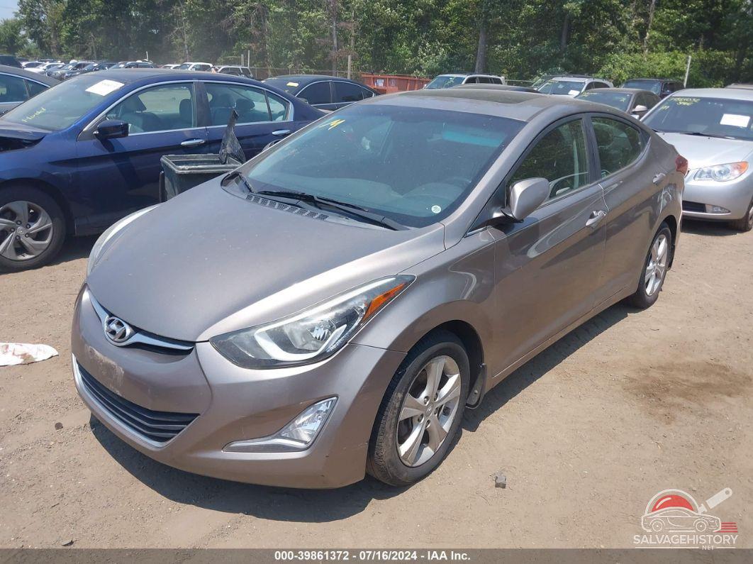 5NPDH4AE8GH723779 2016 HYUNDAI ELANTRA photo no. 2