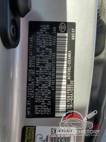 4T1BE32K36U727592 2006 TOYOTA CAMRY photo no. 12