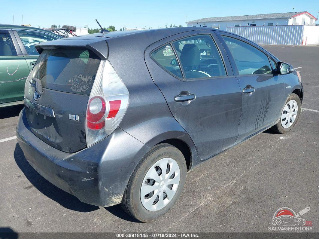 JTDKDTB30C1504925 2012 TOYOTA PRIUS C photo no. 4