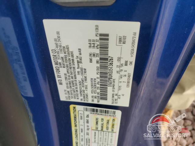1FATP8UH3J5136267 2018 FORD ALL Models photo no. 12