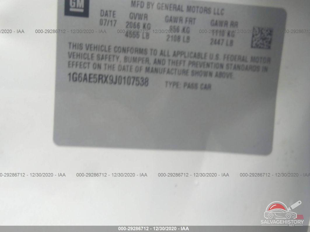 1G6AE5RX9J0107538 2018 CADILLAC ATS SEDAN photo no. 9