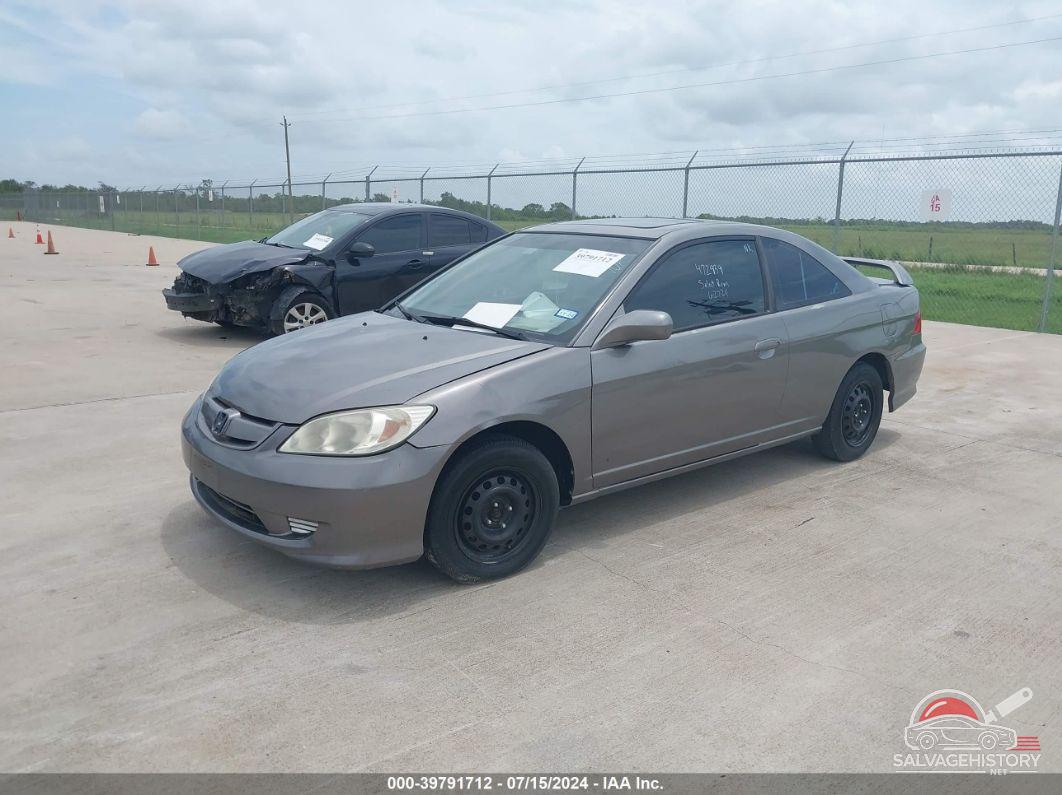 1HGEM22955L020768 2005 HONDA CIVIC photo no. 2