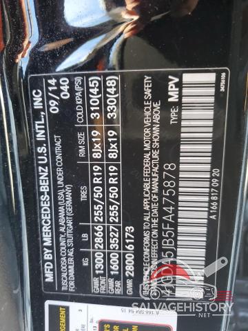 4JGDA5JB5FA475878 2015 MERCEDES-BENZ M-CLASS photo no. 13