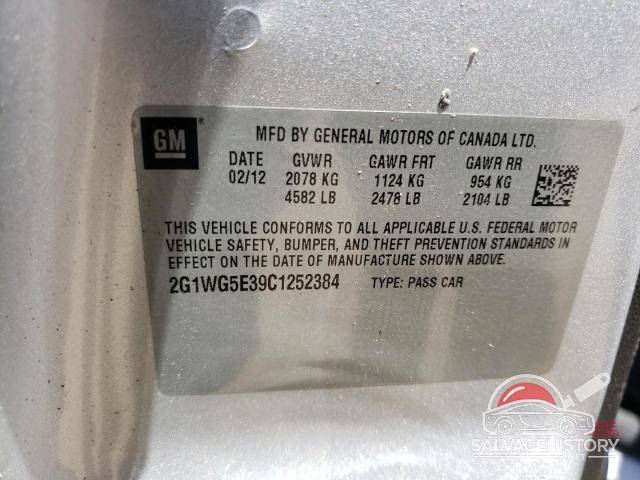 2G1WG5E39C1252384 2012 CHEVROLET IMPALA photo no. 12