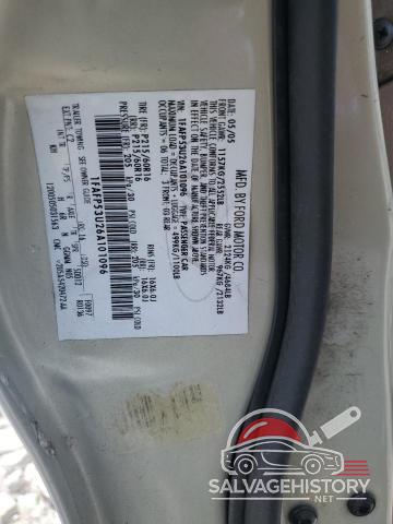 1FAFP53U26A101096 2006 FORD TAURUS photo no. 12