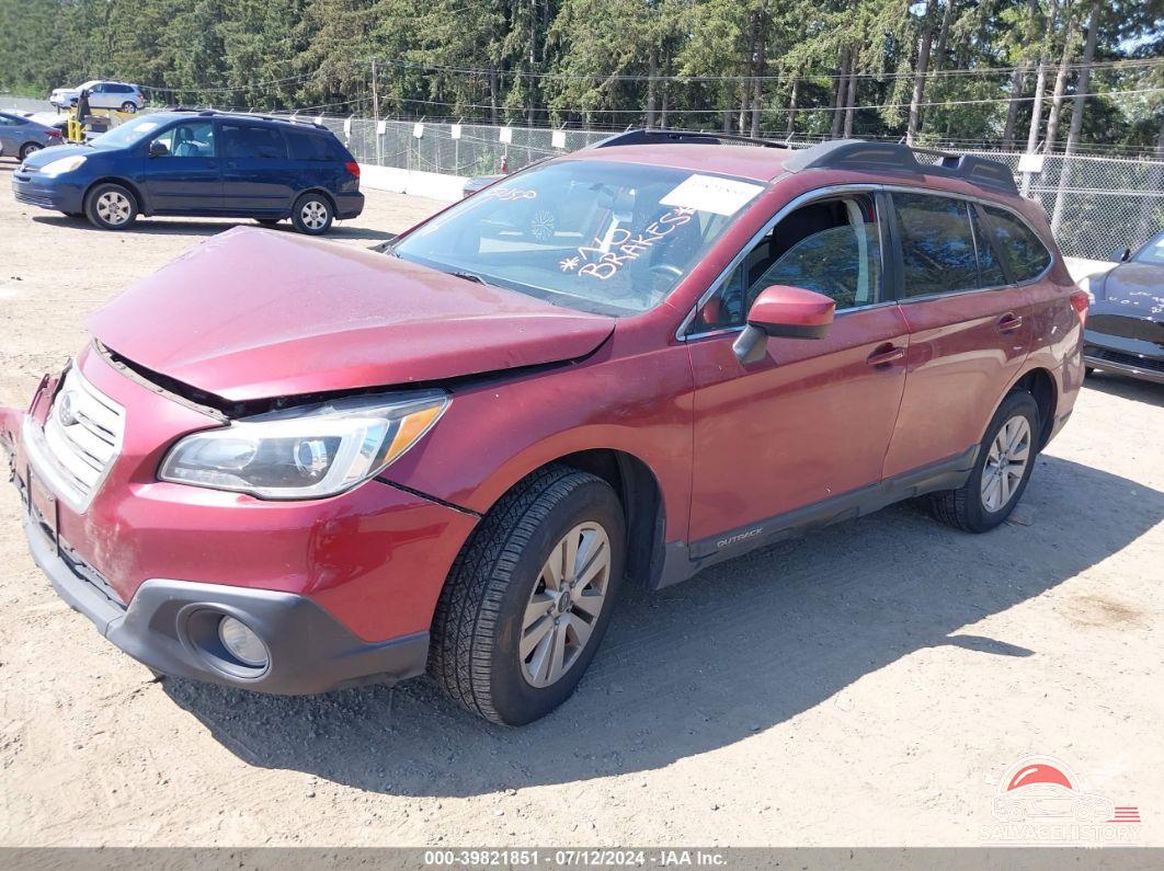 4S4BSACC5G3273938 2016 SUBARU OUTBACK photo no. 2