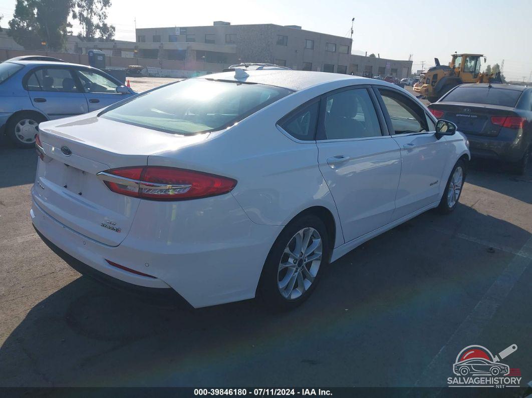 3FA6P0LU1KR188413 2019 FORD FUSION HYBRID photo no. 4