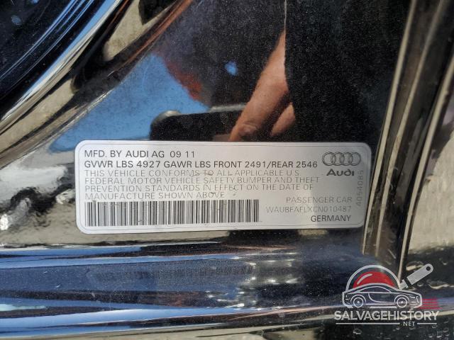 WAUBFAFLXCN010487 2012 AUDI A4 photo no. 12