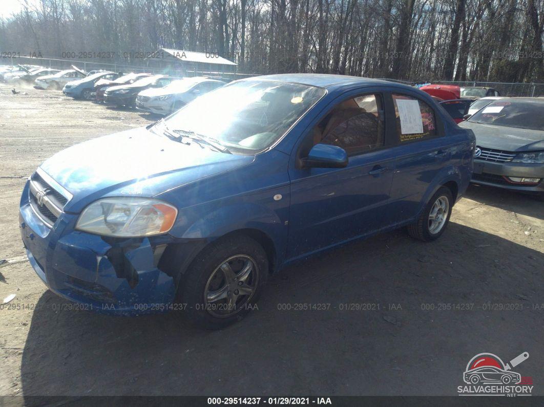 KL1TD566X7B099202 2007 CHEVROLET AVEO photo no. 2