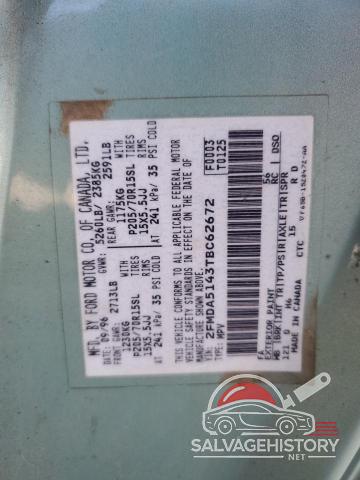 2FMDA5143TBC62672 1996 FORD WINDSTAR photo no. 13