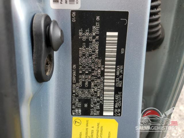 JTJGK31U770001245 2007 LEXUS RX350 photo no. 13