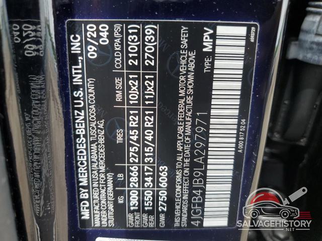 4JGFB4JB9LA297971 2020 MERCEDES-BENZ GLE-CLASS photo no. 13