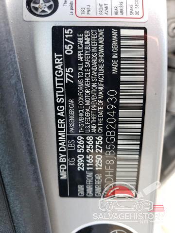 WDDHF8JB5GB204930 2016 MERCEDES-BENZ E-CLASS photo no. 12