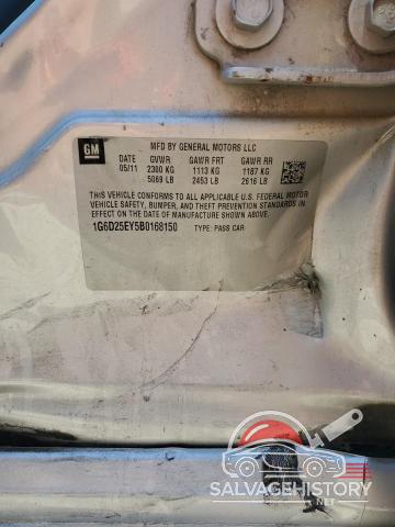 1G6D25EY5B0168150 2011 CADILLAC CTS photo no. 12