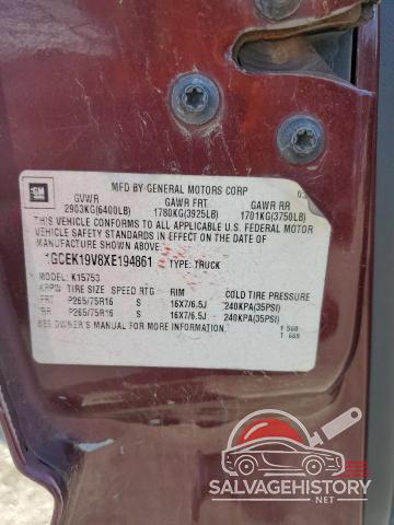 1GCEK19V8XE194861 1999 CHEVROLET ALL Models photo no. 12