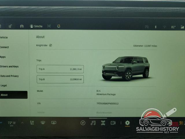 7PDSGABA0PN005012 2023 RIVIAN RIS photo no. 9