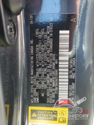 2T2BK1BA3AC010846 2010 LEXUS RX350 photo no. 13