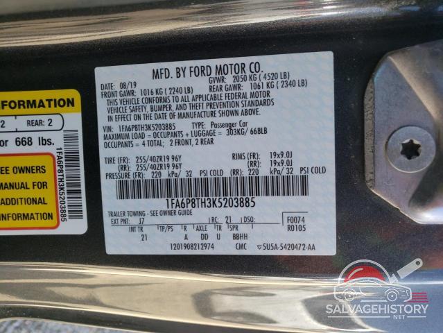 1FA6P8TH3K5203885 2019 FORD ALL Models photo no. 12