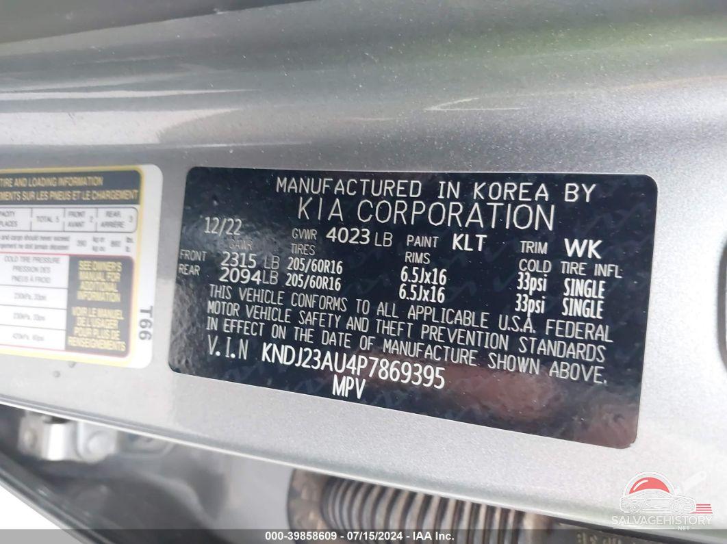 KNDJ23AU4P7869395 2023 KIA SOUL photo no. 9