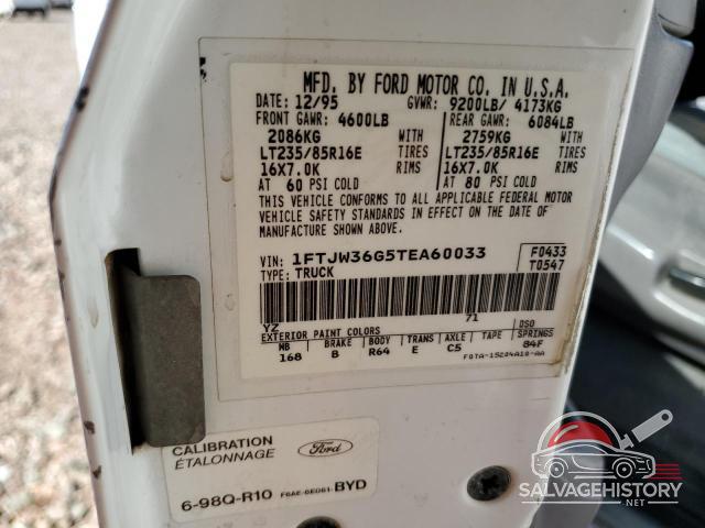 1FTJW36G5TEA60033 1996 FORD ALL Models photo no. 12