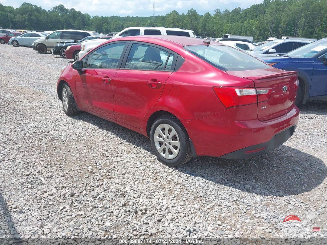KNADM4A33E6350536 2014 KIA RIO photo no. 3