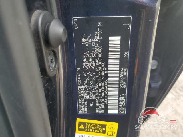 JTJBC1BA3A2408166 2010 LEXUS RX450 photo no. 13