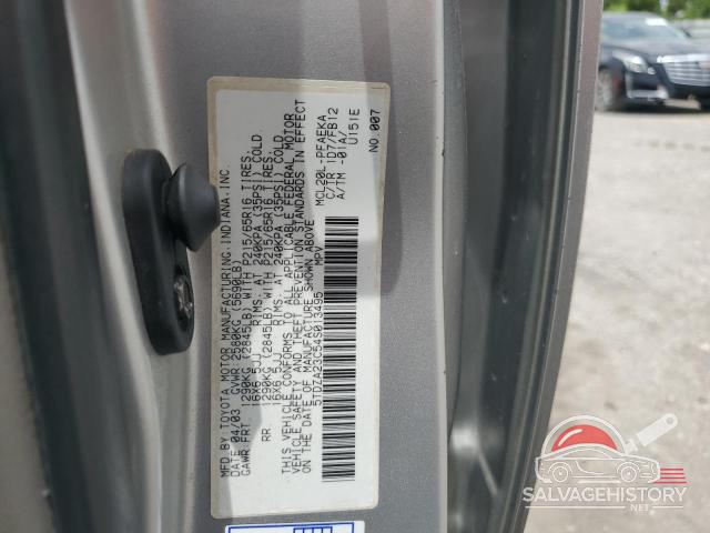 5TDZA23C54S013495 2004 TOYOTA All Models photo no. 13