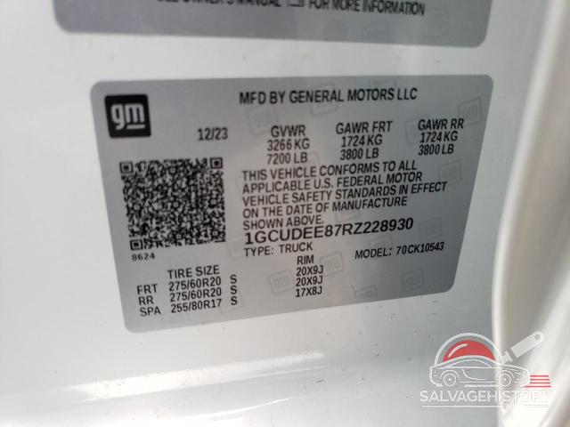 1GCUDEE87RZ228930 2024 CHEVROLET ALL Models photo no. 12