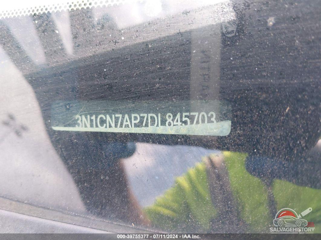 3N1CN7AP7DL845703 2013 NISSAN VERSA photo no. 9