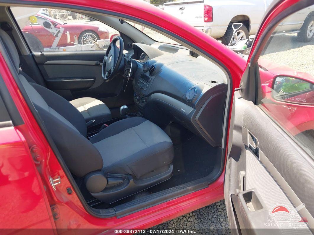 KL1TD66E09B651631 2009 CHEVROLET AVEO photo no. 5