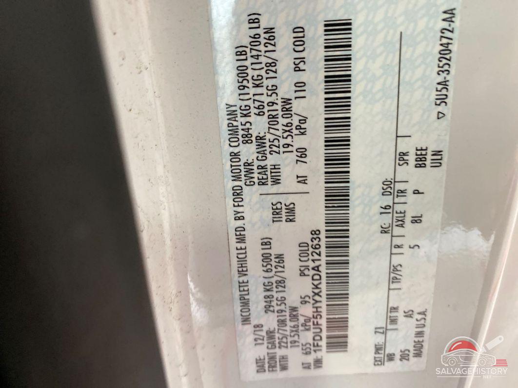 1FDUF5HYXKDA12638 2019 FORD F550 photo no. 2