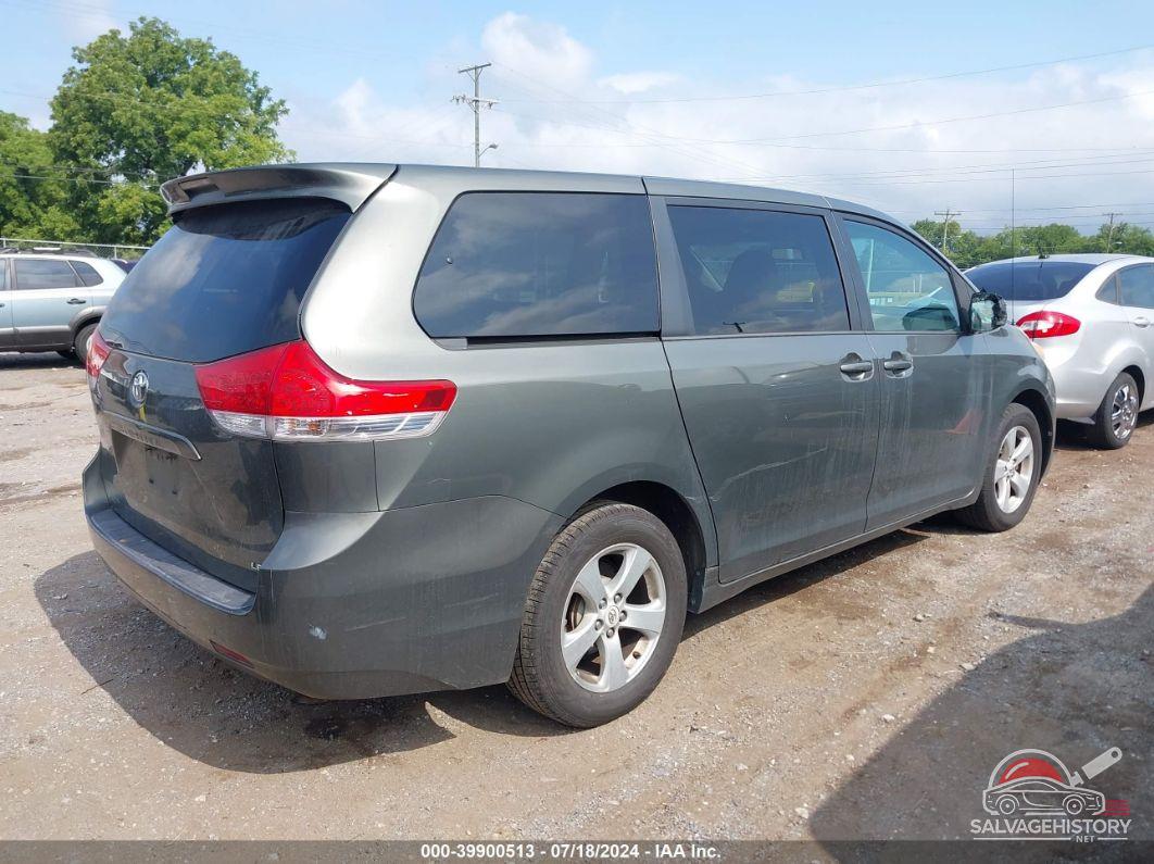 5TDKA3DC6CS013624 2012 TOYOTA SIENNA photo no. 4