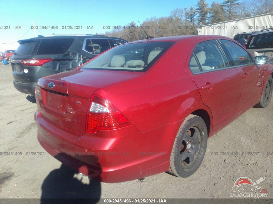 3FAHP0HA9BR340154 2011 FORD FUSION photo no. 4