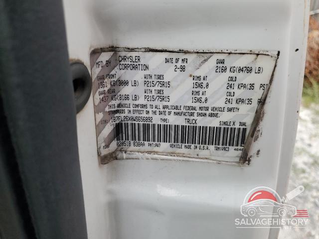 1B7FL26X0WS656892 1998 DODGE All Models photo no. 12