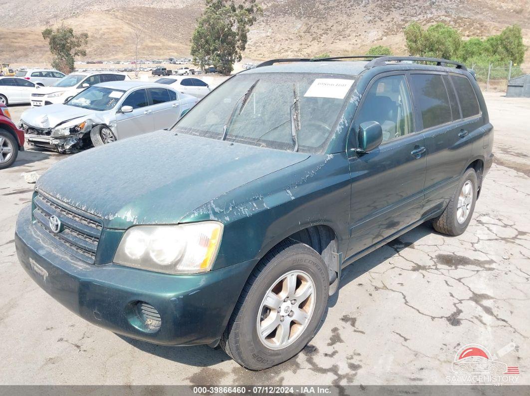 JTEGF21A730074788 2003 TOYOTA HIGHLANDER photo no. 2