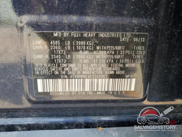 4S4BRBNC4E3204962 2014 SUBARU OUTBACK photo no. 12
