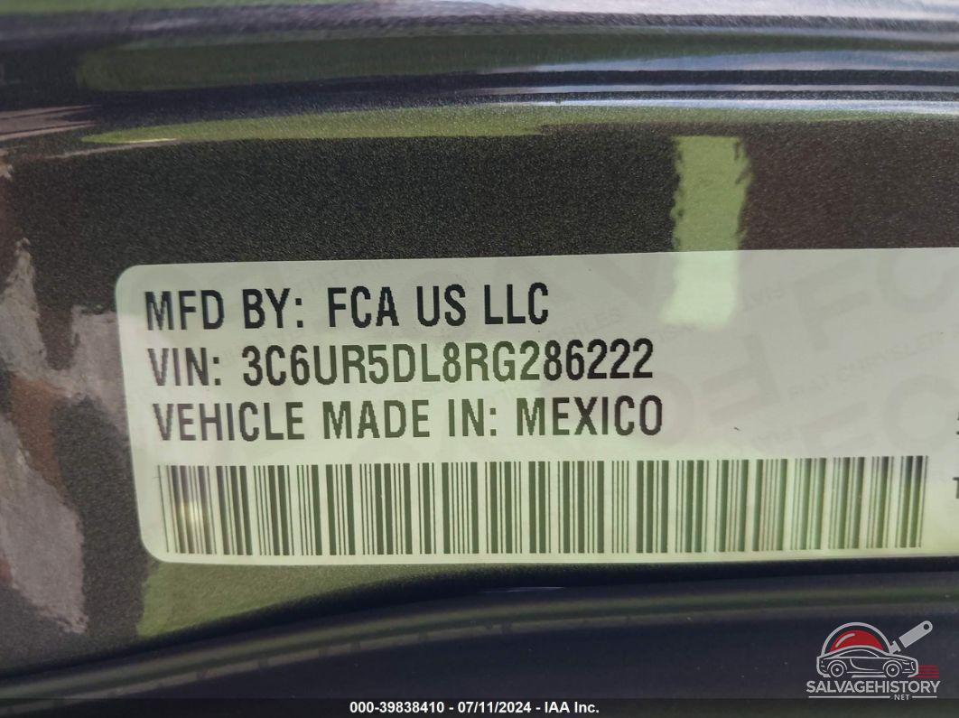 3C6UR5DL8RG286222 2024 RAM 2500 photo no. 9